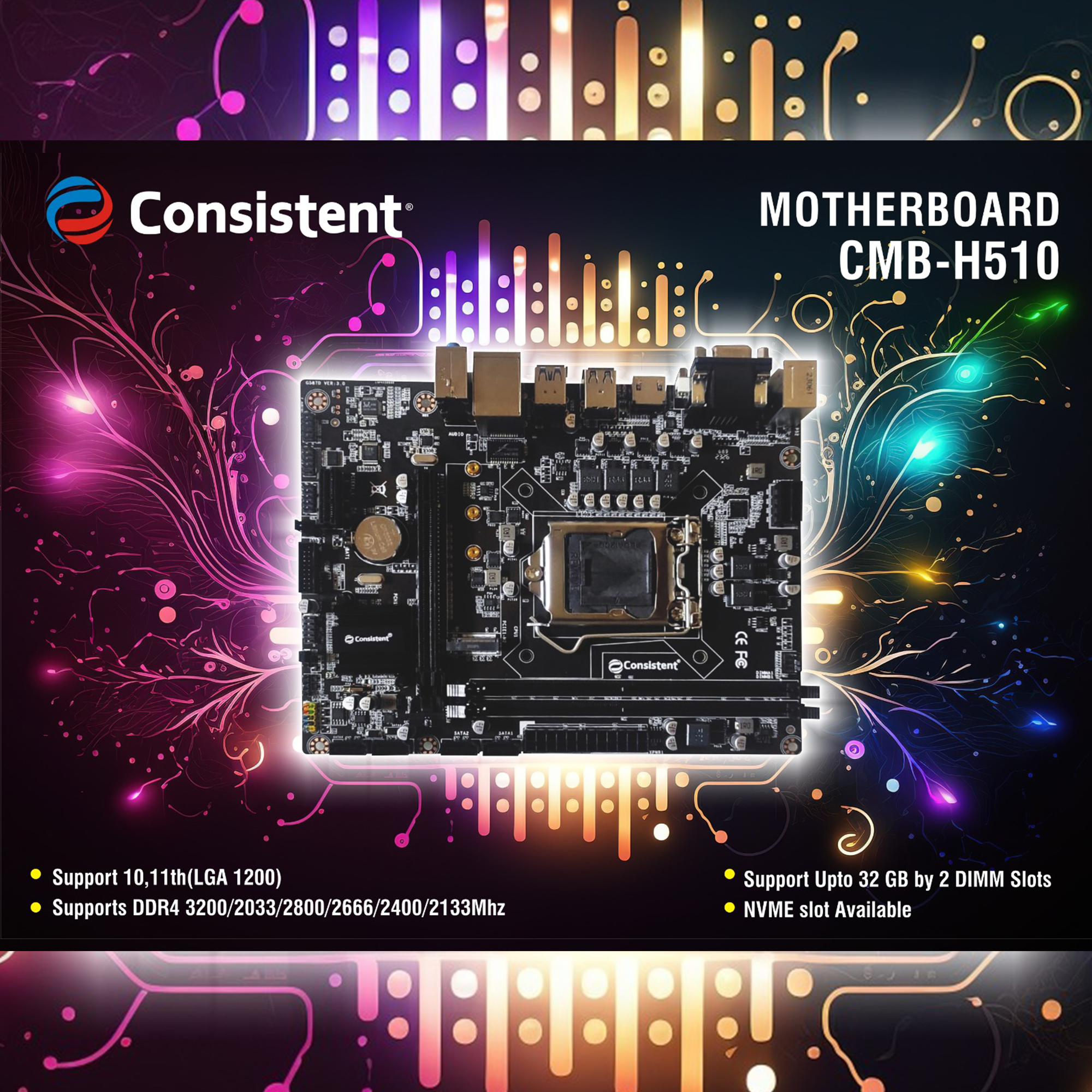 Consistent H61 motherboard