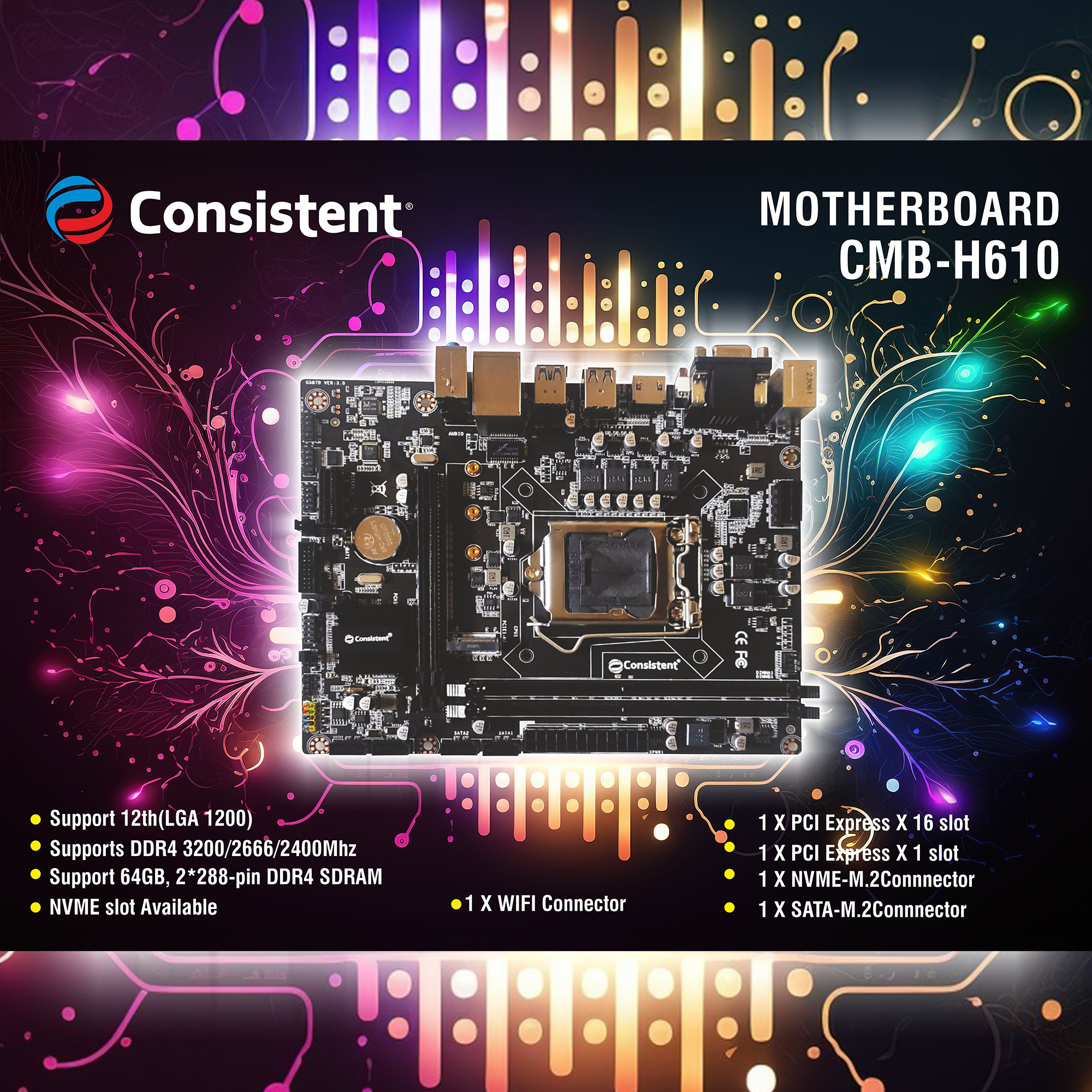 Consistent H110 motherboard 