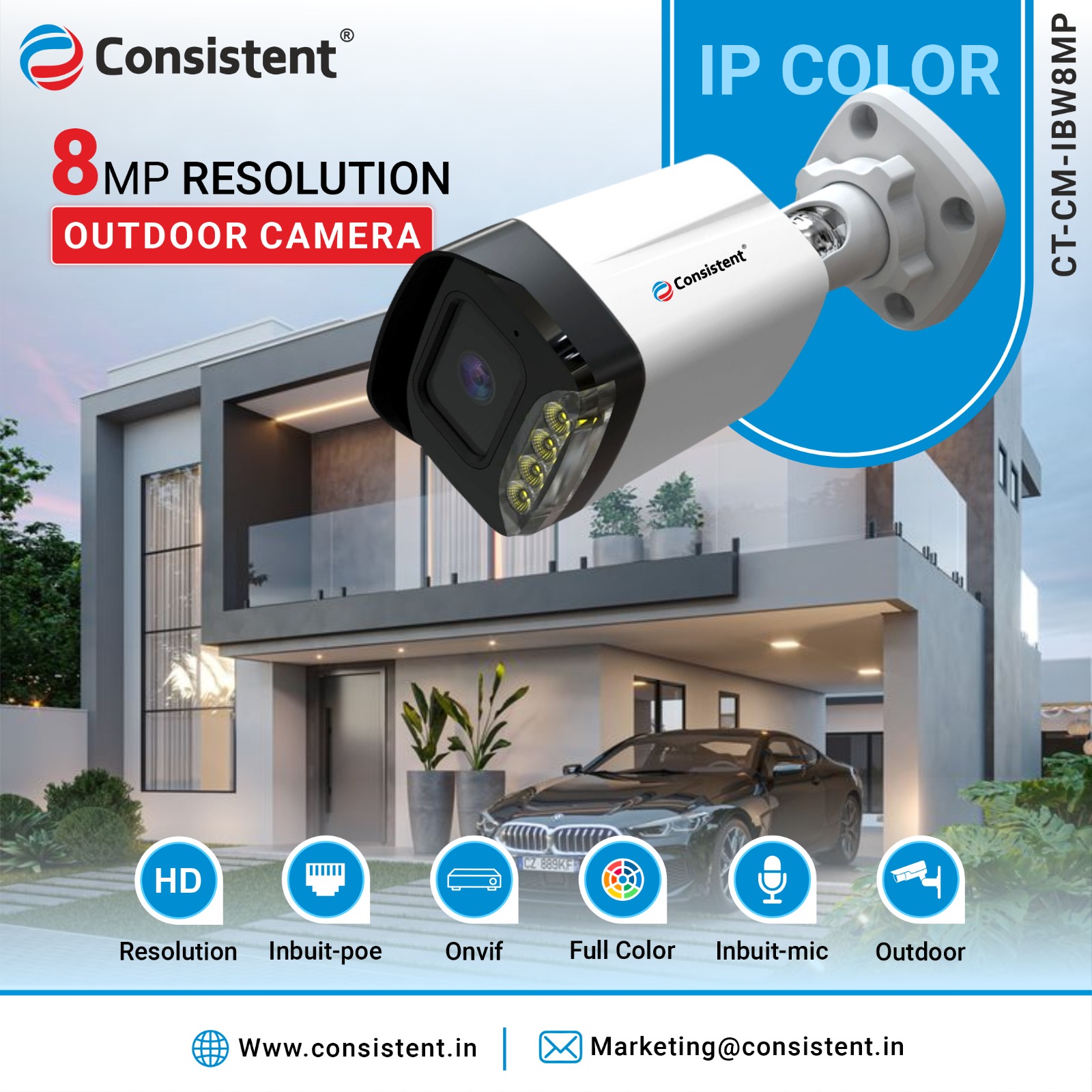 Bullet Camera 8 MP