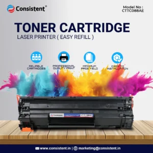 Consistent Laser Toner Cartridge(CTTC088A) Compatible with HP Laserjet Printer P1007, P1106, P1108, P1008, M1213nf MFP, M1136 MFP, M126nw MFP, M1218nfs, M128fw MFP, M128fn MFP