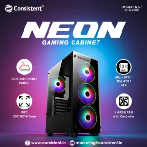 Consistent Neon Gaming Cabinet 2001