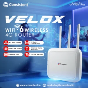 CONSISTENT VELOX WIFI 6 WIRELESS 4G ROUTER (CT-V4GR-TAW6)