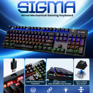 Consistent SIGMA Wired Mechanical Gaming Keyboard (CTGMK951)