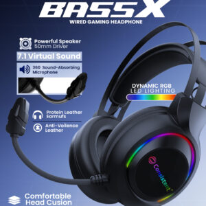 Consistent BASS X Wired Gaming Headset (CTGHR050)