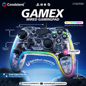 Consistent GAMEX Wired Gaming Controller | CTGCR150