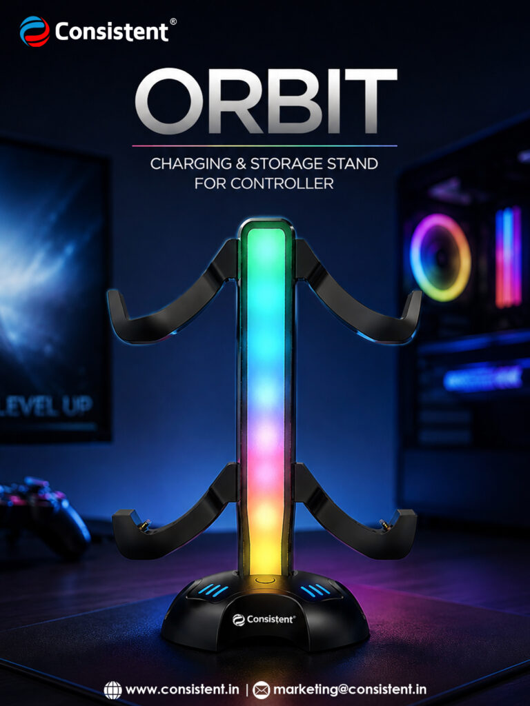 Consistent Infosystems Launches ORBIT Charging & Storage Stand for Gaming Controllers
